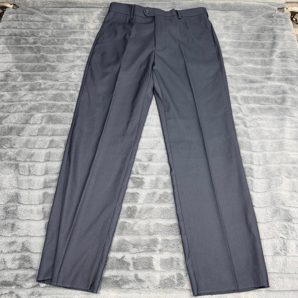 Alberto Cardinali Mens Navy Blue Dress Pants Milan Paris 34W 31L 23S 40R